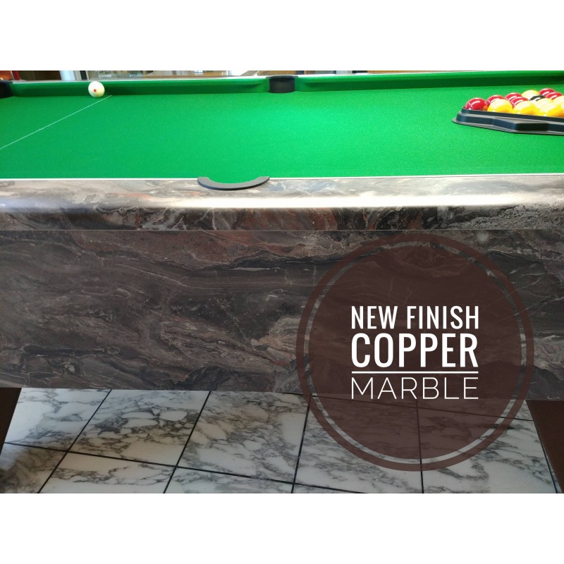 supreme winner pool table copper marble